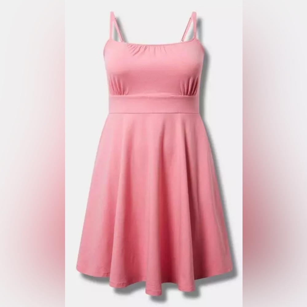 Torrid Mini Foxy Skater Tank Dress - Chateau Rose - Picture 5 of 7